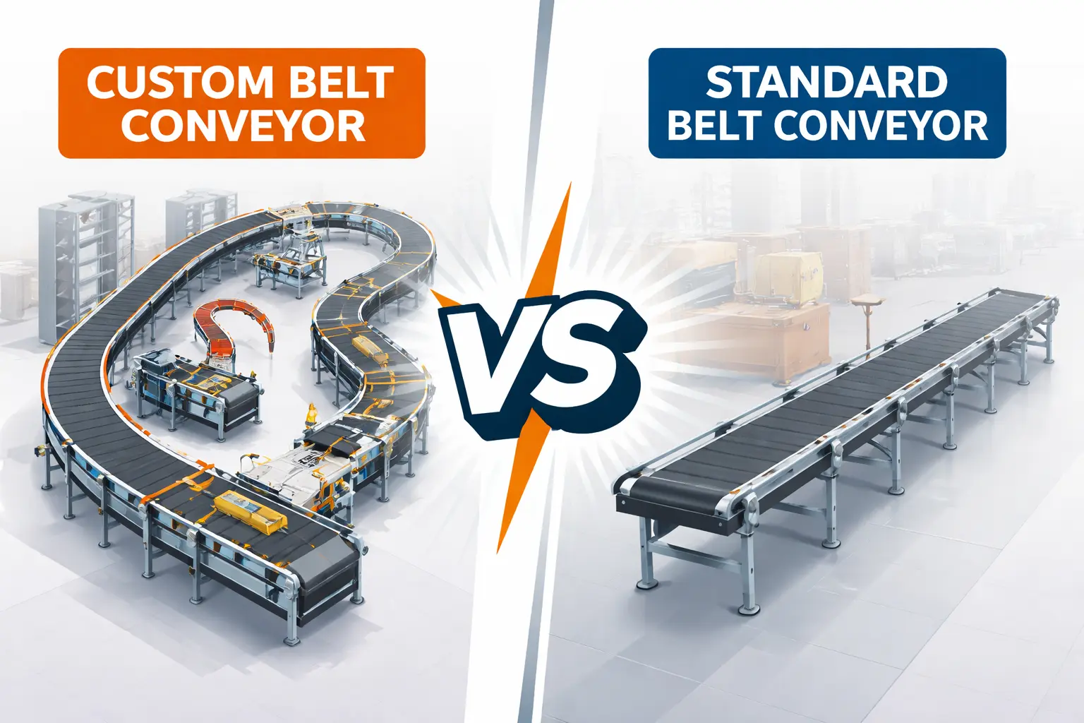 Custom vs Standard Belt Conveyors: Which One is Better?